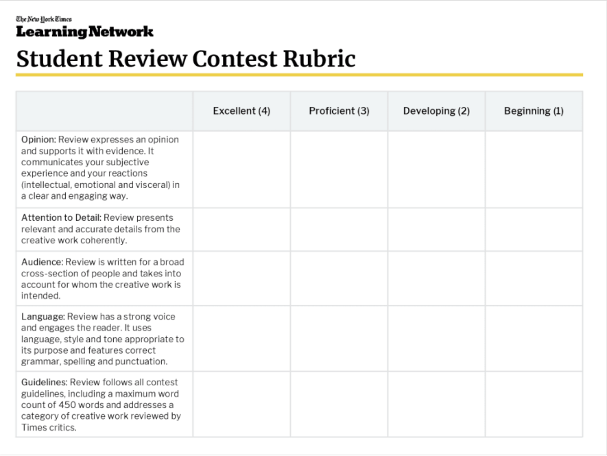 一文详解NYT Review Contest & 明顿冬课问卷调查