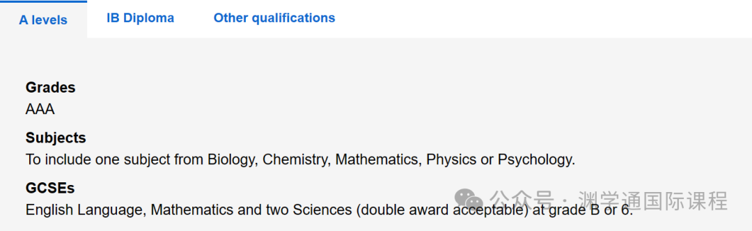 2025年【心理学】专业英国TOP10大学申请要求：A-Level/IB/语言！