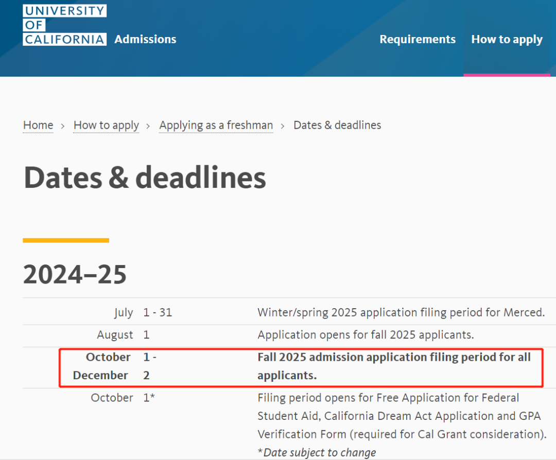 早申规则又有变化？速速收藏2025Fall美本申请递交截止日期一览表！