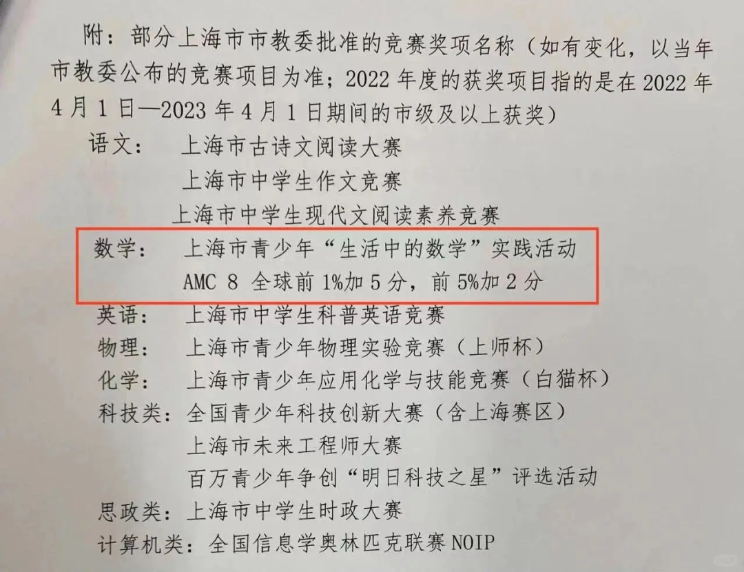 上海三公都明牌了，AMC8和小托福还有谁没学？