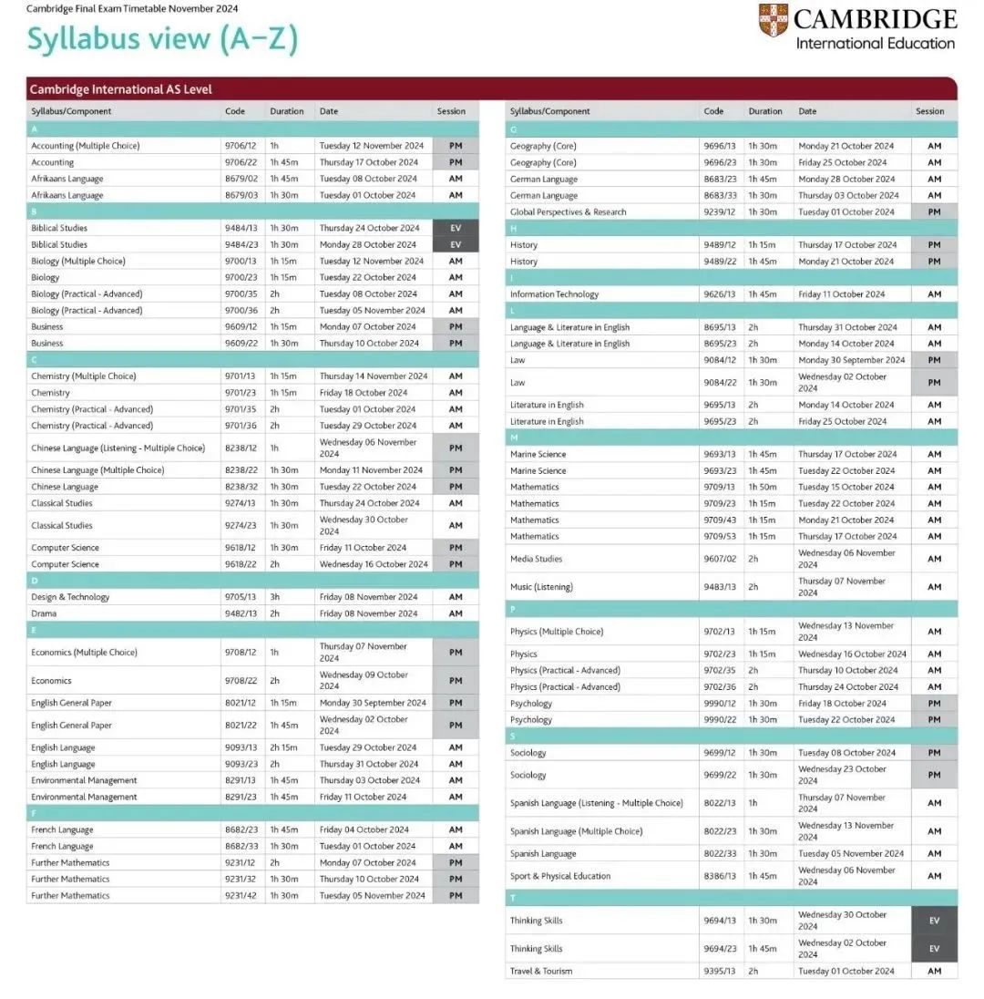 夏季大考失利，秋季重考如何保持竞争力？（附IG/Alevel三大考试局2024秋考时间表）